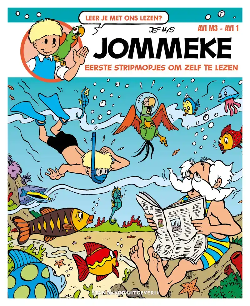 JOMMEKE EERSTE STRIPMOPJES OM ZELF TE LEZEN (AVI M3)