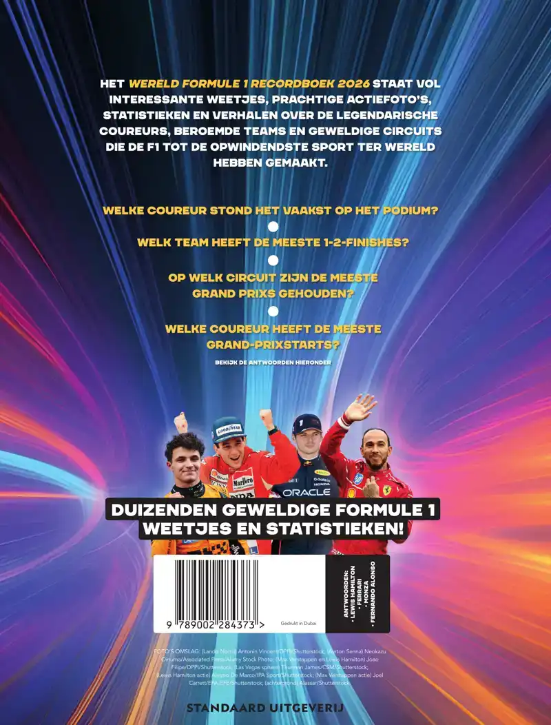 WERELDRECORDBOEK 2026: FORMULE 1