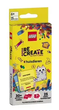LEGO RECREATE ACTIVITY CARDS: HUISDIEREN