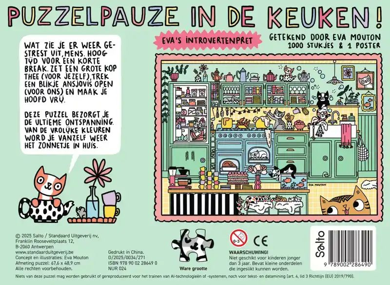 EVA'S INTROVERTENPRET: PUZZELPAUZE IN DE KEUKEN
