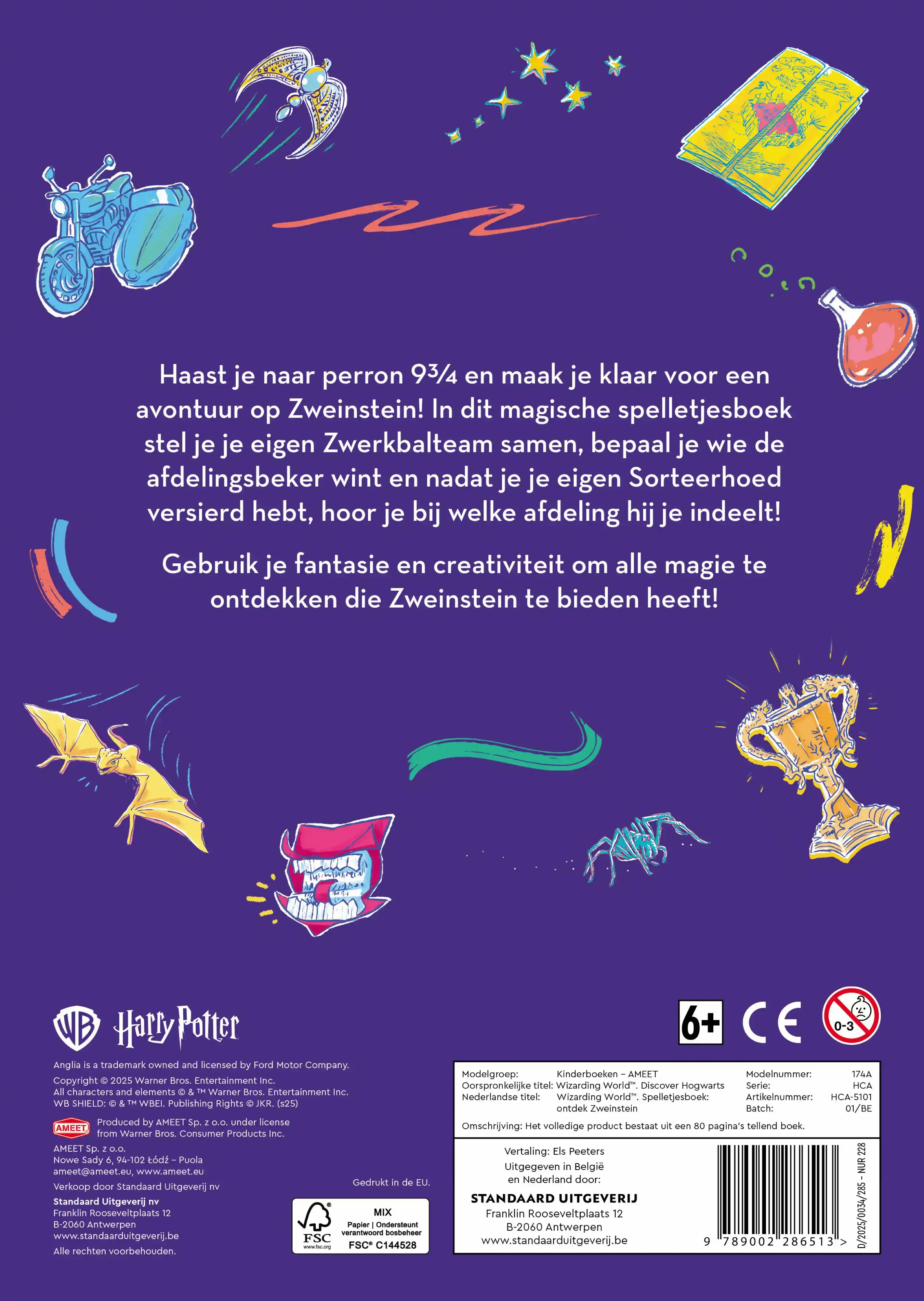 HARRY POTTER SPELLETJESBOEK. ONTDEK ZWEINSTEIN