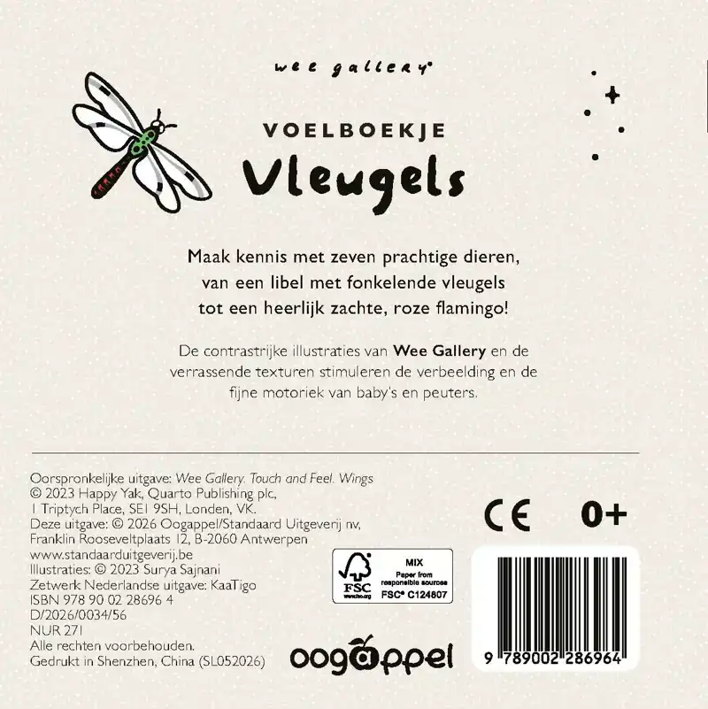 WEE GALLERY VOELBOEKJE VLEUGELS