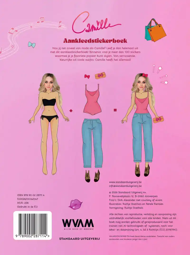 CAMILLE AANKLEEDSTICKERBOEK
