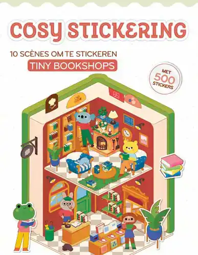 COSY STICKERING: TINY BOOKSHOPS