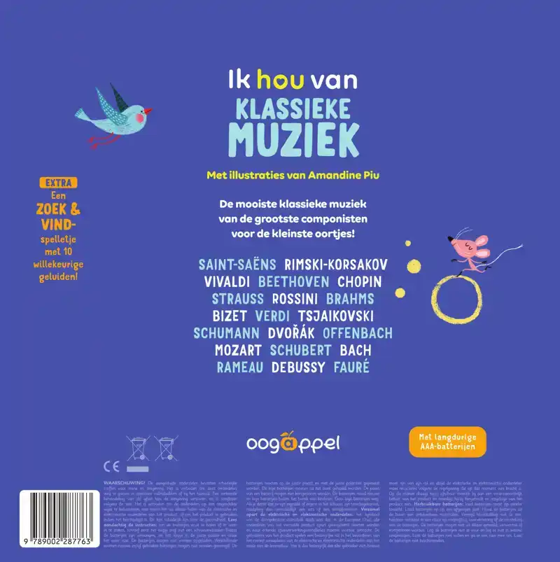 IK HOU VAN KLASSIEKE MUZIEK: GELUIDENBOEK MET DE 20 MOOISTE