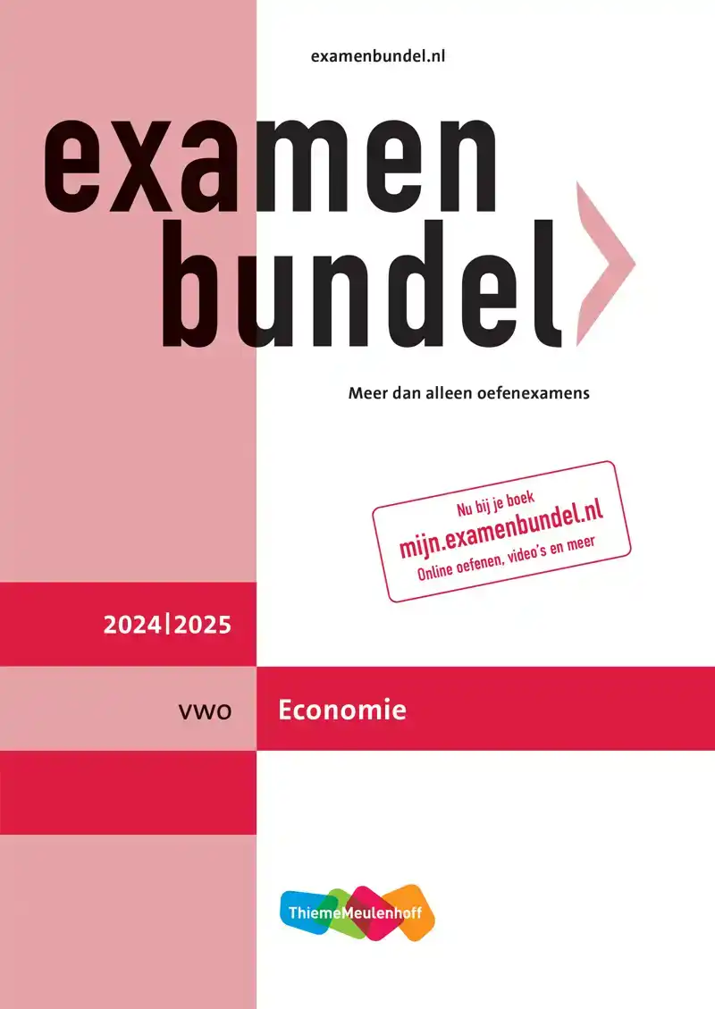 EXAMENBUNDEL ONLINE + BOEK VWO ECONOMIE 2024/2025