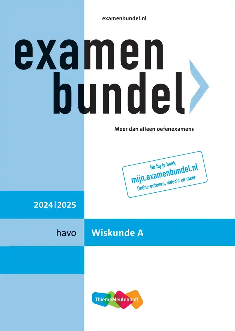 EXAMENBUNDEL ONLINE + BOEK HAVO WISKUNDE A 2024/2025