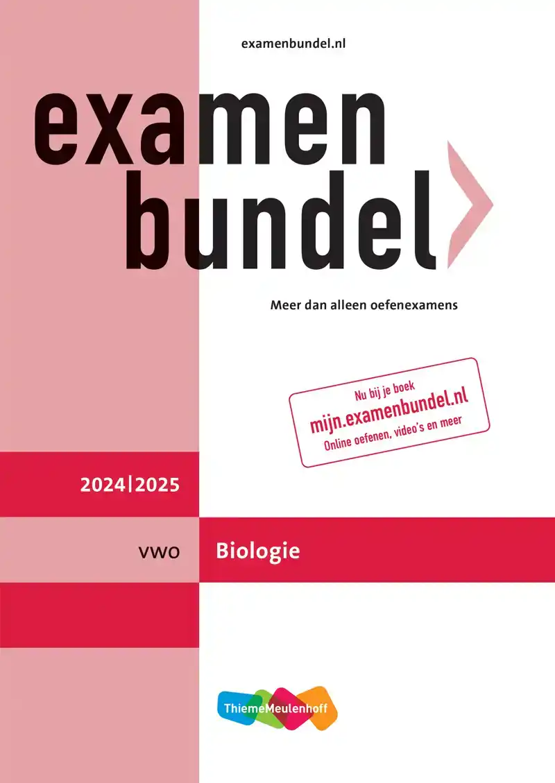 EXAMENBUNDEL ONLINE + BOEK VWO BIOLOGIE 2024/2025