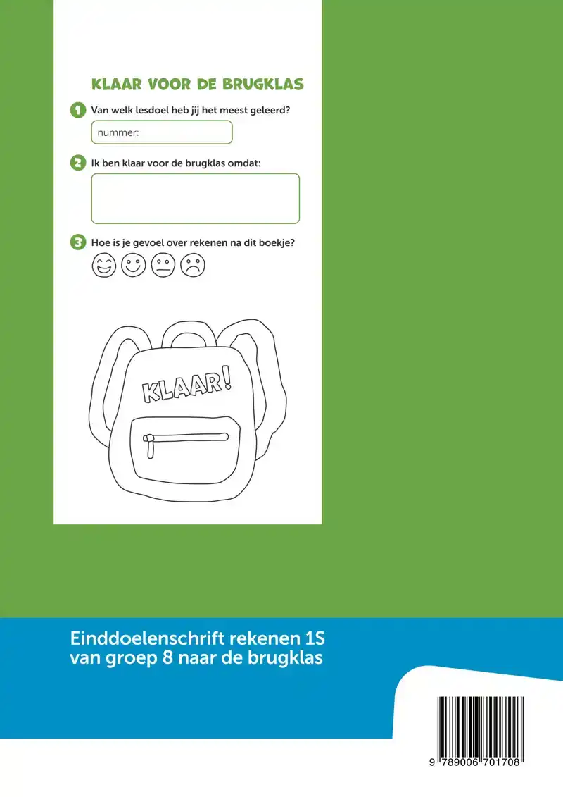 EINDDOELENSCHRIFT REKENEN GROEP 8 1S - KLAAR VOOR DE START (