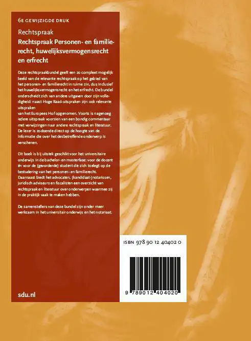 RECHTSPRAAK PERSONEN- EN FAMILIERECHT