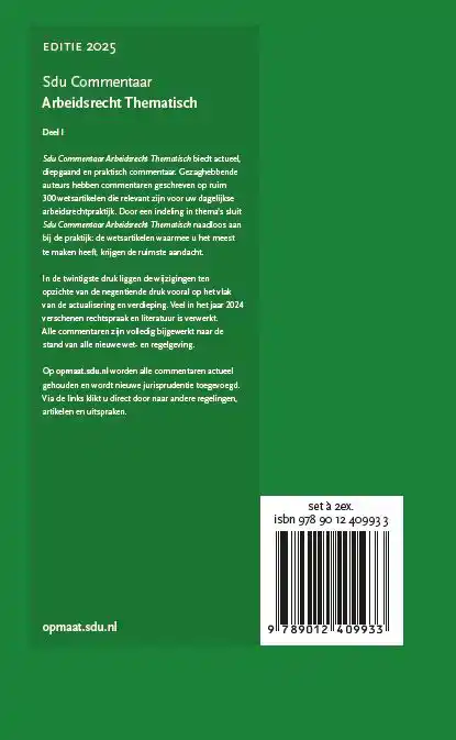 ARBEIDSRECHT THEMATISCH (SET 2 DELEN)