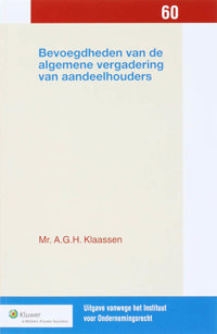 BEVOEGDHEDEN VAN DE ALGEMENE VERGADERING VAN AANDEELHOUDERS