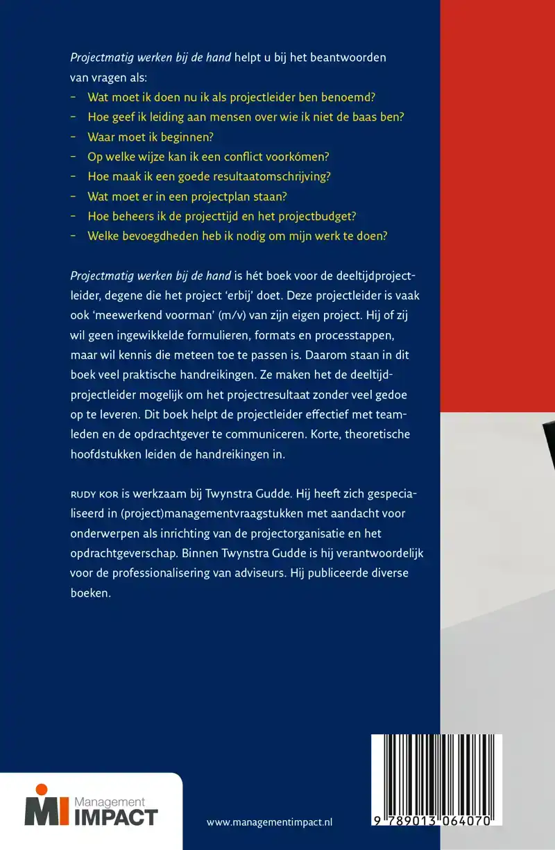 PROJECTMATIG WERKEN BIJ DE HAND