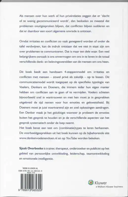 BETER COMMUNICEREN MET DENKERS, VOELERS EN DOENERS