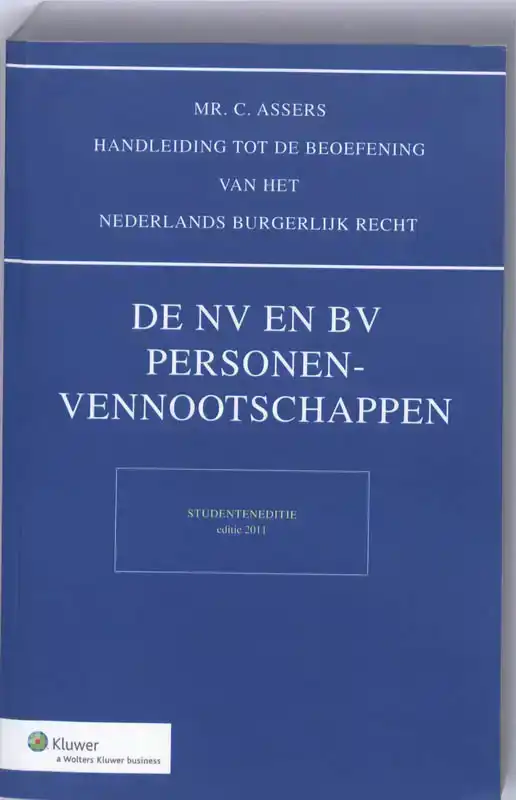 ASSER NV EN BV, PERSONENVENOOTSCHAPPEN STUDENTENEDITIE