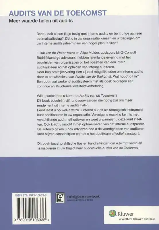 AUDITS VAN DE TOEKOMST
