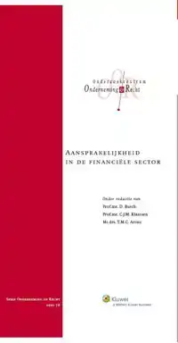 AANSPRAKELIJKHEID IN DE FINANCIELE SECTOR