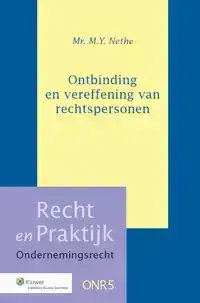 ONTBINDING EN VEREFFENING VAN RECHTSPERSONEN