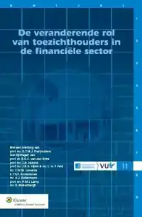 DE VERANDERENDE ROL VAN TOEZICHTHOUDERS IN DE FINANCIELE SEC