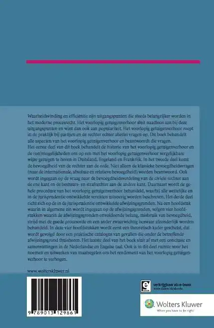 HET VOORLOPIG GETUIGENVERHOOR