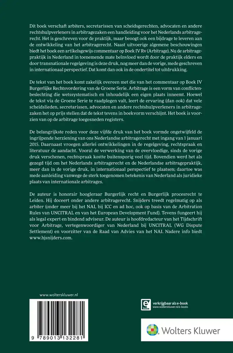 NEDERLANDS ARBITRAGERECHT