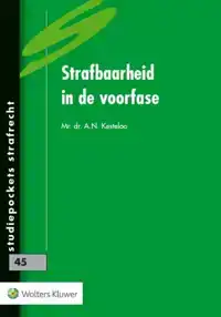 STRAFBAARHEID IN DE VOORFASE