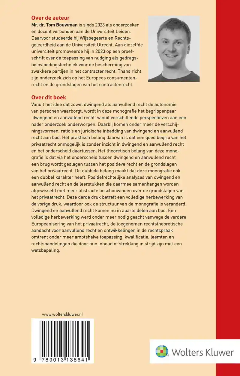 DWINGEND EN AANVULLEND RECHT