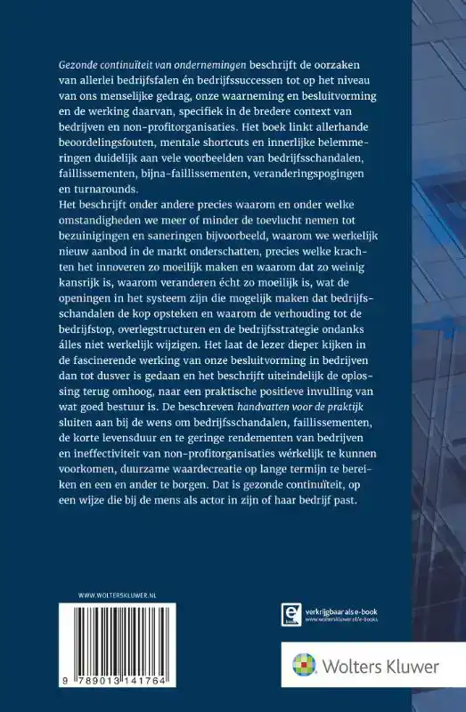 GEZONDE CONTINUITEIT VAN ONDERNEMINGEN