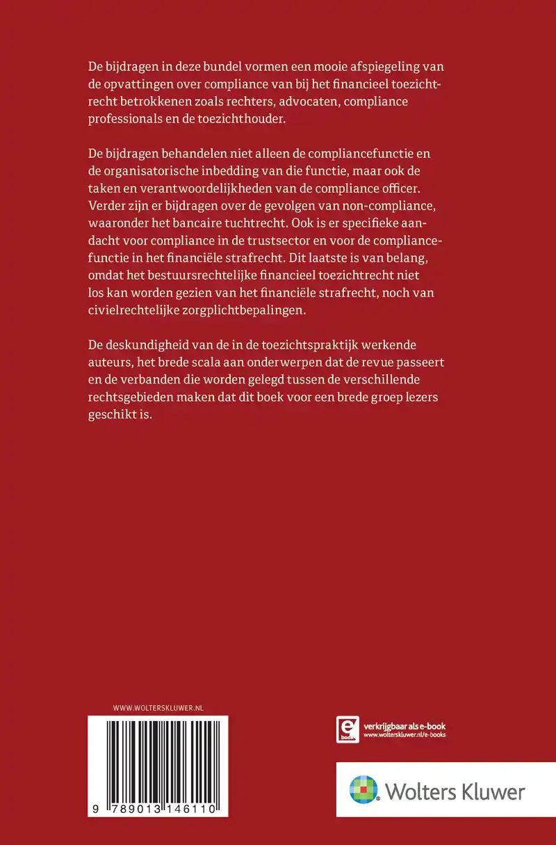 COMPLIANCE IN HET FINANCIEEL TOEZICHTRECHT