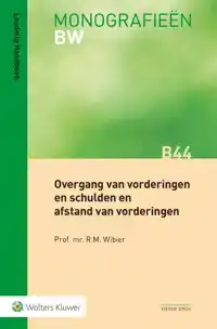 OVERGANG VAN VORDERINGEN EN SCHULDEN EN AFSTAND VAN VORDERIN