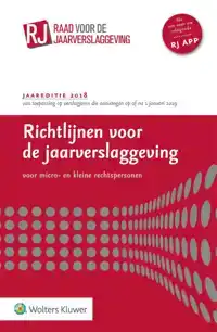 RICHTLIJNEN VOOR DE JAARVERSLAGGEVING 2018