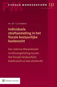 INDIVIDUELE STRAFTOEMETING IN HET FISCALE BESTUURLIJKE BOETE