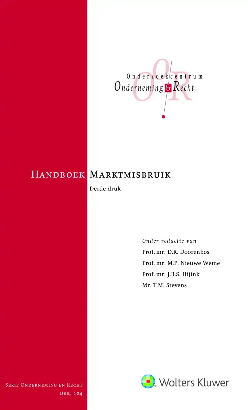 HANDBOEK MARKTMISBRUIK