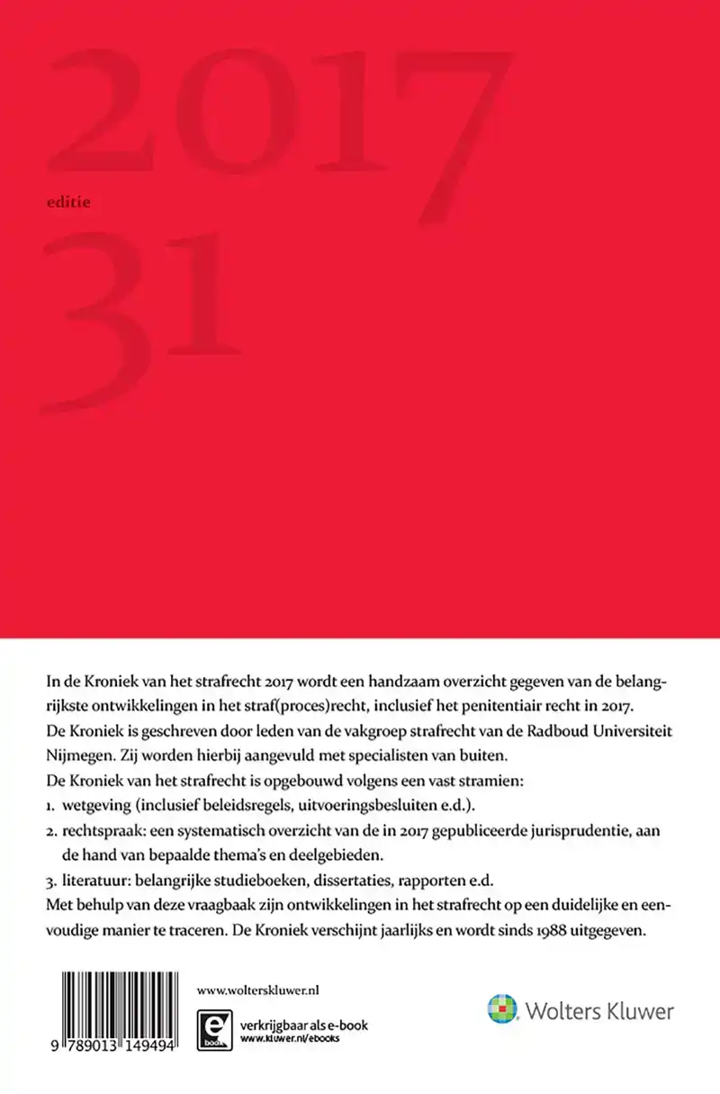 KRONIEK VAN HET STRAFRECHT