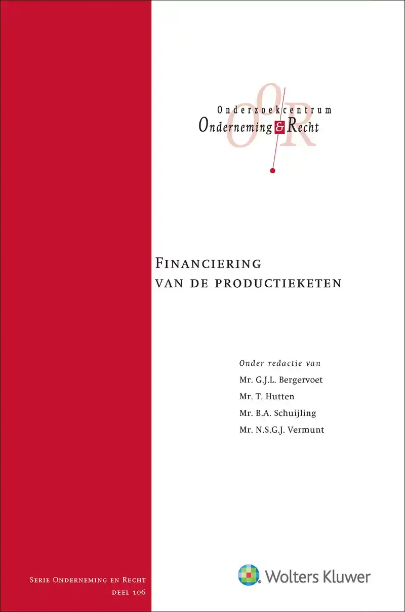 FINANCIERING VAN DE PRODUCTIEKETEN