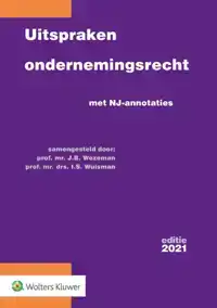 UITSPRAKEN ONDERNEMINGSRECHT 2021