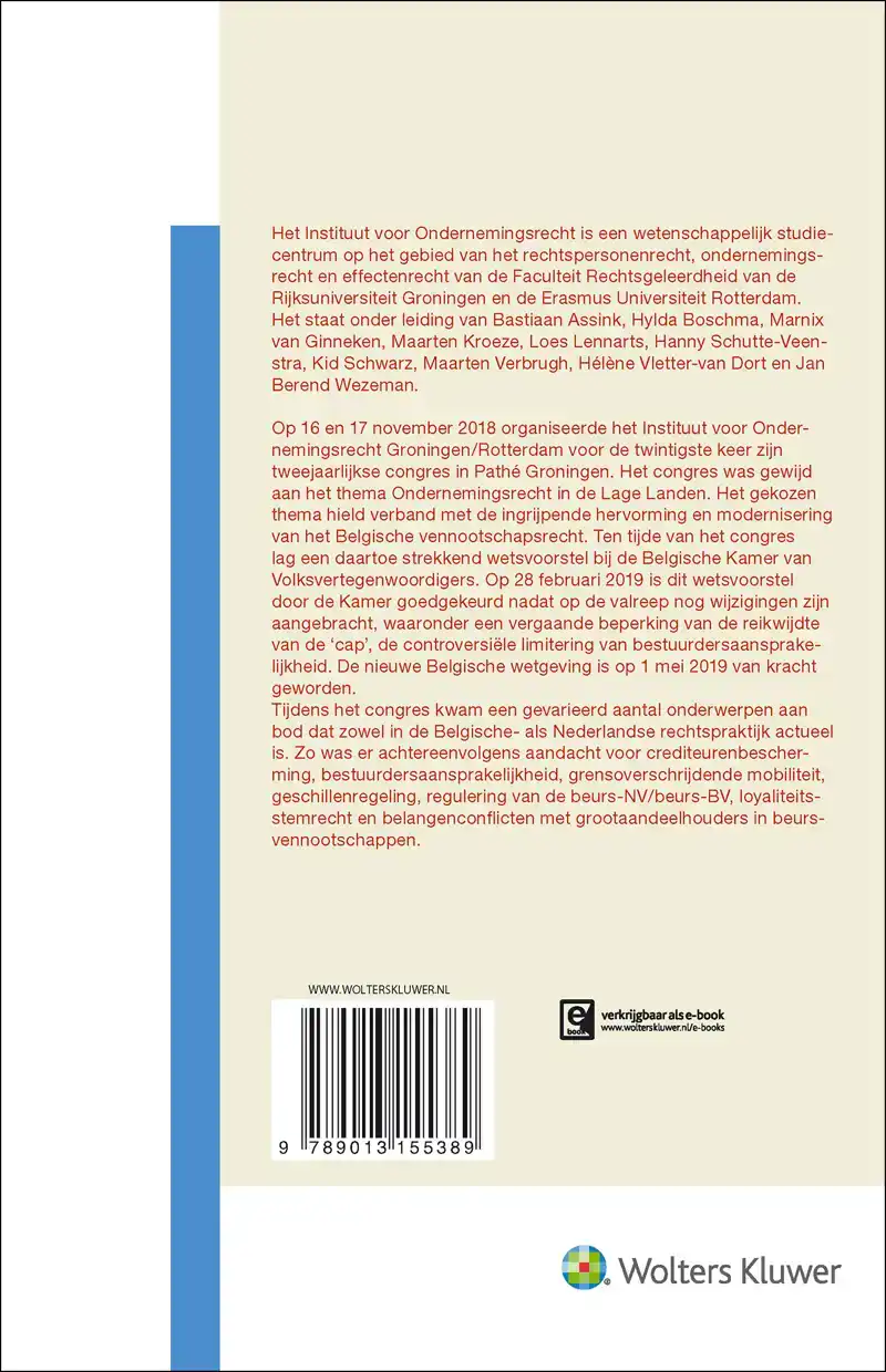 ONDERNEMINGSRECHT IN DE LAGE LANDEN