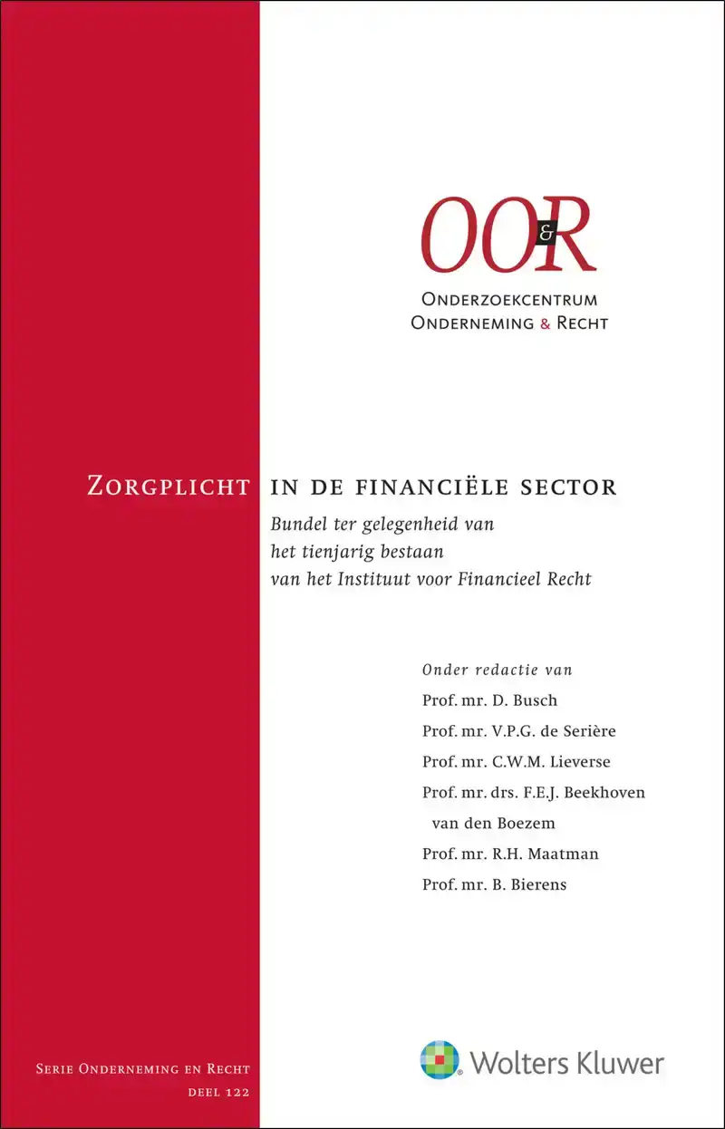 ZORGPLICHT IN DE FINANCIELE SECTOR