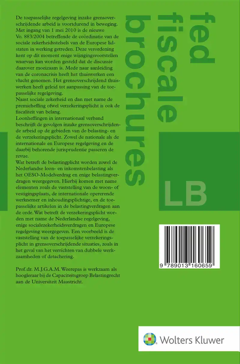 LOONHEFFINGEN IN INTERNATIONAAL VERBAND