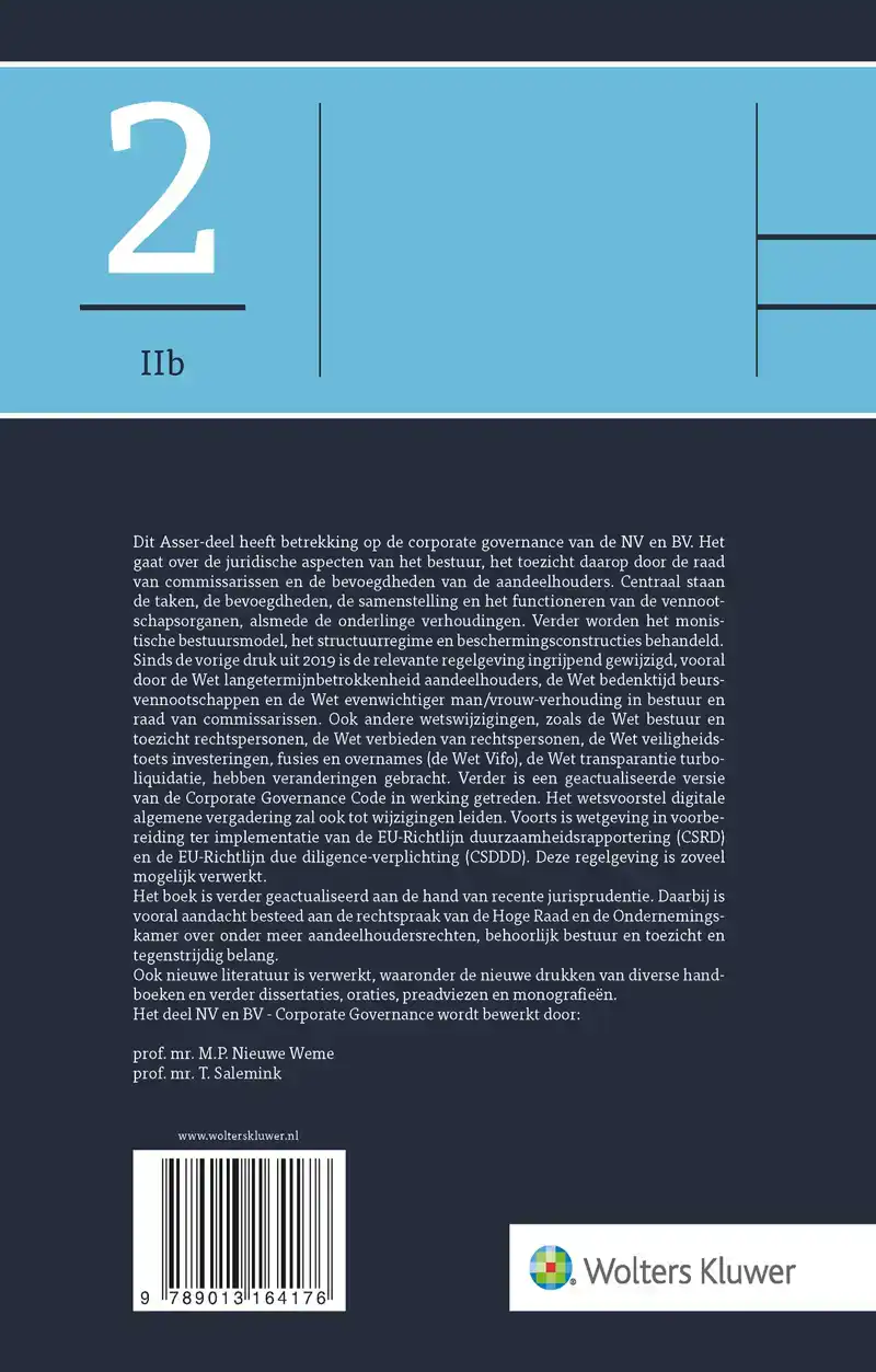 NV EN BV - CORPORATE GOVERNANCE