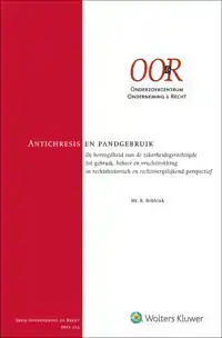 ANTICHRESIS EN PANDGEBRUIK