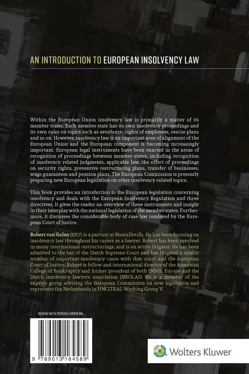 AN INTRODUCTION TO EUROPEAN INSOLVENCY LAW