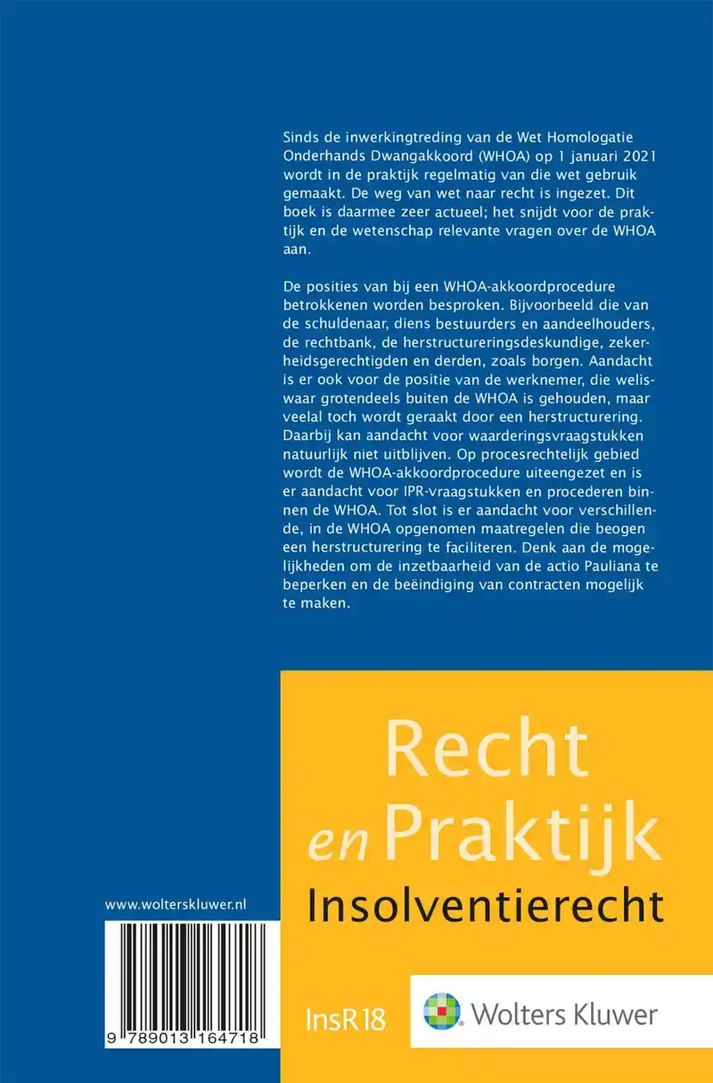 DE WHOA VAN WET NAAR RECHT