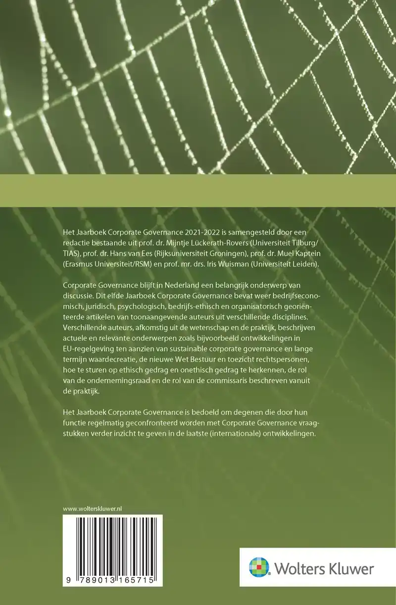 JAARBOEK CORPORATE GOVERNANCE