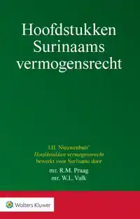 HOOFDSTUKKEN SURINAAMS VERMOGENSRECHT