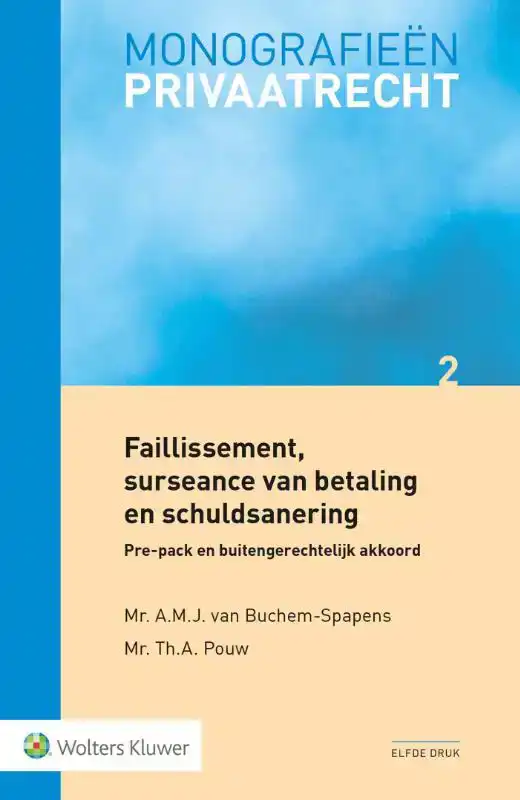 FAILLISSEMENT, SURSEANCE VAN BETALING EN SCHULDSANERING