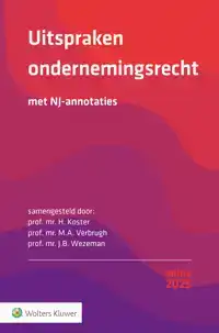 UITSPRAKEN ONDERNEMINGSRECHT 2025