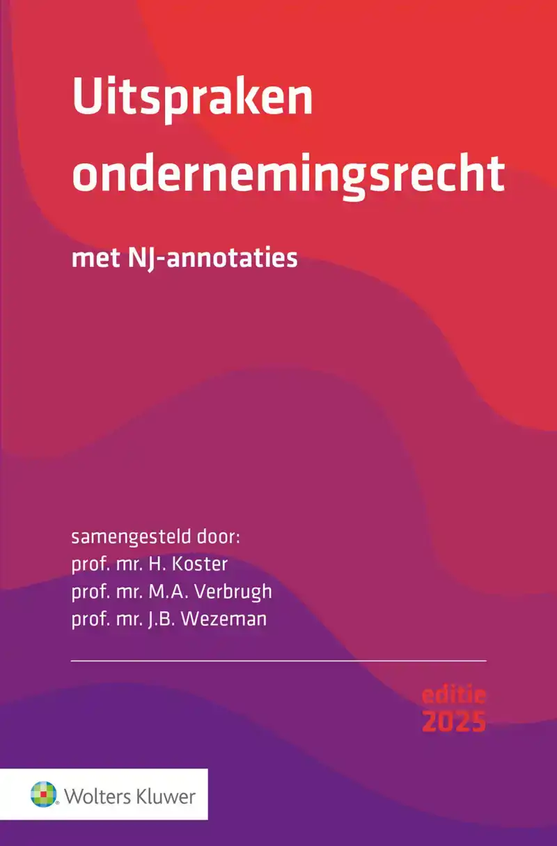UITSPRAKEN ONDERNEMINGSRECHT 2025