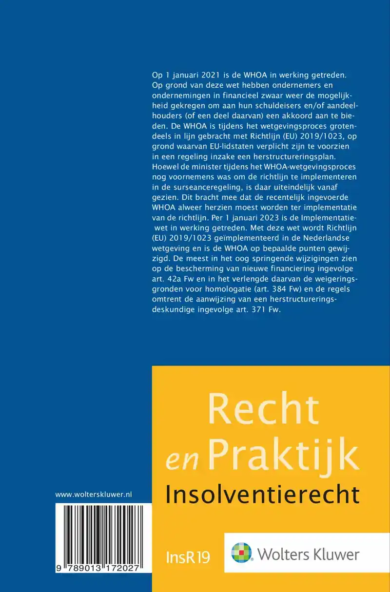 DE HERIJKING VAN HET FAILLISSEMENTSRECHT