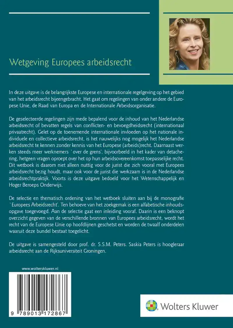 WETGEVING EUROPEES ARBEIDSRECHT